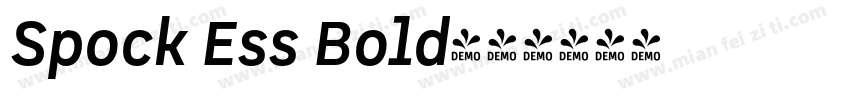 Spock Ess Bold字体转换